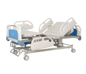 Cama de hospital manual ABS ajustable de 5 funciones con mecanismo de fácil bloqueo Textura ligera inclinable de cabeza cómoda Garantía de 3 años - Product Image 1