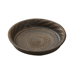 Assiette creuse en céramique cuite au four, plat à fruits rond, petite assiette à collation, vaisselle domestique en poterie de style chinois moderne - Product Image 5