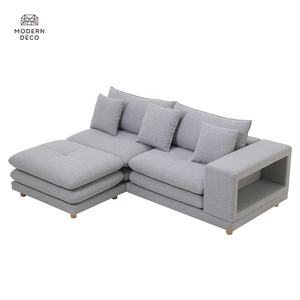 أريكة سرير قطاعية مع تخزين لغرفة المعيشة، أرائك على شكل حرف L قابلة للتحويل إلى سرير، أريكة نوم حديثة معيارية، الحد الأدنى للطلب 10 قطع في حاوية 40 قدمًا - Product Image 3