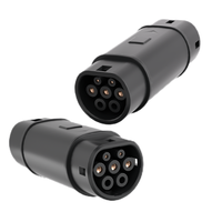 Adaptateur GDON GB/T vers Type 2 32A 250V AC pour recharge de véhicules électriques, convertisseur GBT vers Mennekes monophasé triphasé, norme chinoise IEC 62196