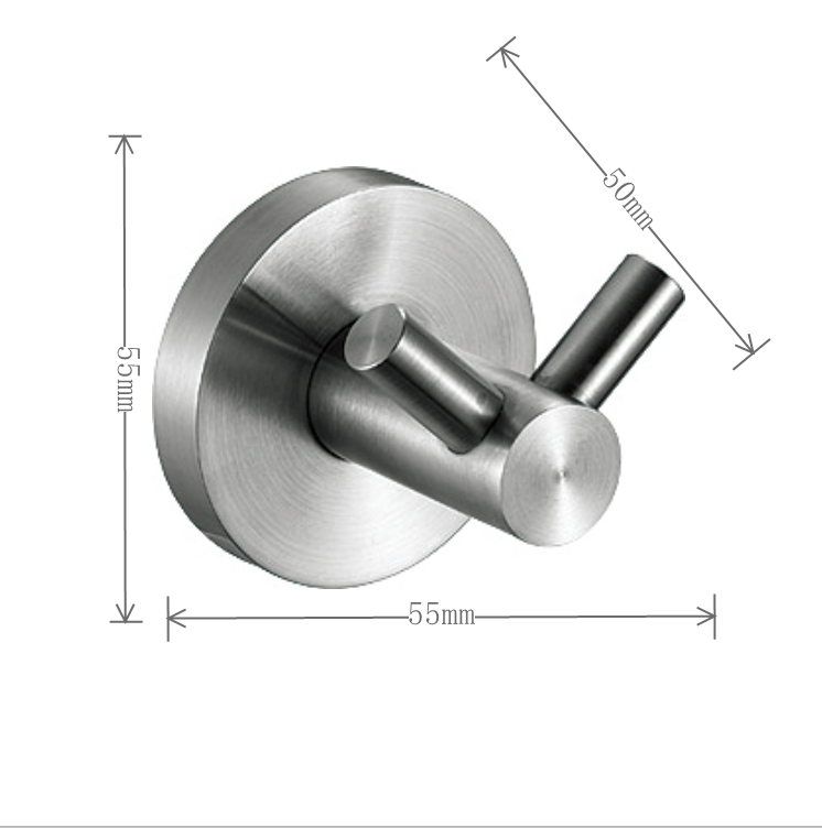 Wall Mounted Towel Robe Hook Bathroom Metal SUS304 Shelf