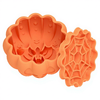 Nouveau bol pour chien en silicone style citrouille Halloween – Bol d'alimentation lente tout-en-un élégant pour chiens et chats
