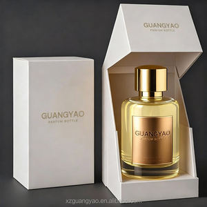 Flacon de parfum en verre cylindrique de luxe personnalisé en usine, 100 ml, vaporisateur de haute qualité, vaporisateur pressurisé, couvercle en alliage de zinc - Product Image 1