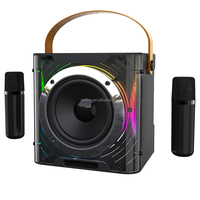 Haut-parleur karaoké LED RGB avec micro et Bluetooth, micro USB TF rechargeable, lumière portable, haut-parleur Bluetooth sans fil 829