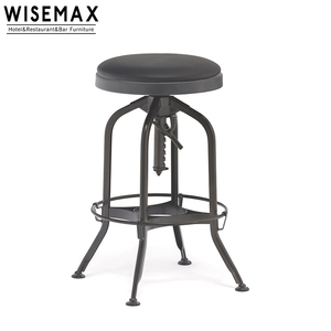WISEMAX, <span class=keywords><strong>taburete</strong></span> de Bar de acero antiguo, silla de <span class=keywords><strong>mesa</strong></span> de restaurante, taburetes de mostrador de Metal, sillas altas de <span class=keywords><strong>cocina</strong></span>, <span class=keywords><strong>taburete</strong></span> de bar ajustable Industrial - Product Image 5