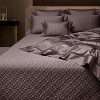 Parure de lit de luxe en jacquard 100 % coton à fibres longues 140S, comprenant drap, taie d'oreiller et housse de couette, ensemble de literie personnalisé, vente en gros