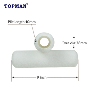 OEM compatible con TOPMAN Industrial/DIY grado 9 pulgadas microfibra pintura <span class=keywords><strong>rodillo</strong></span> recarga cepillo cubierta PP Core - Product Image 2
