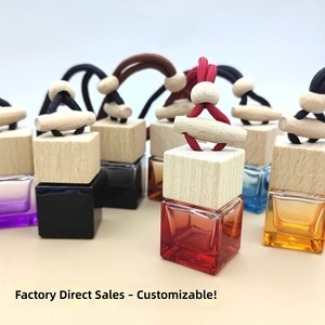 Diffusore di Aromi Decorativo Ispirato al Caffè, Bottiglia Profumata da Appendere, Ornamento per <span class=keywords><strong>Auto</strong></span>, Flacone Personalizzato in Legno Direttamente dalla Fabbrica - Product Image 2