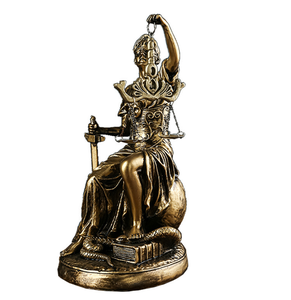 Escultura de Resina de Alta Calidad al Mejor Precio, Escultura Humana para Hotel, Escultura Personalizada de la Diosa Griega de la Riqueza para el Hogar - Product Image 1