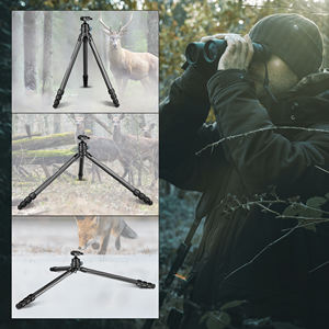 Trípode de tiro para caza al aire libre y cámara con adaptador Arca <span class=keywords><strong>Swiss</strong></span> Cabezal de bola de 360 ° - Product Image 5