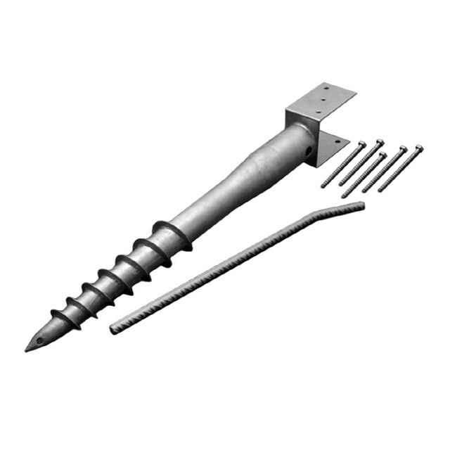 Hot Dipped Galvanized square Fence Posts No Dig Ground Anchor