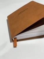 Cahier de planificateur en cuir motif vague d'affaires d'étude d'école professionnelle de haute qualité en gros