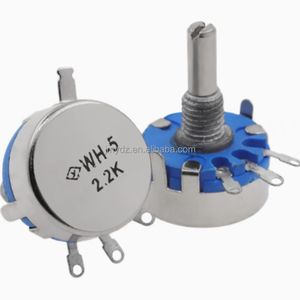 Potenciómetro de Película de Carbono WH5-1A 100R 470R 1K 2.2K 4.7K 10K 2K 47K 100K 1M Resistencia Ajustable - Product Image 1