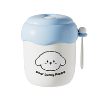 Lonchera Infantil Portátil de Acero Inoxidable 304, Libre de BPA, Hermética, Termo para Comida Caliente, Contenedor para Sopa, Bolsa Aislante, Tapa de Plástico Bonita