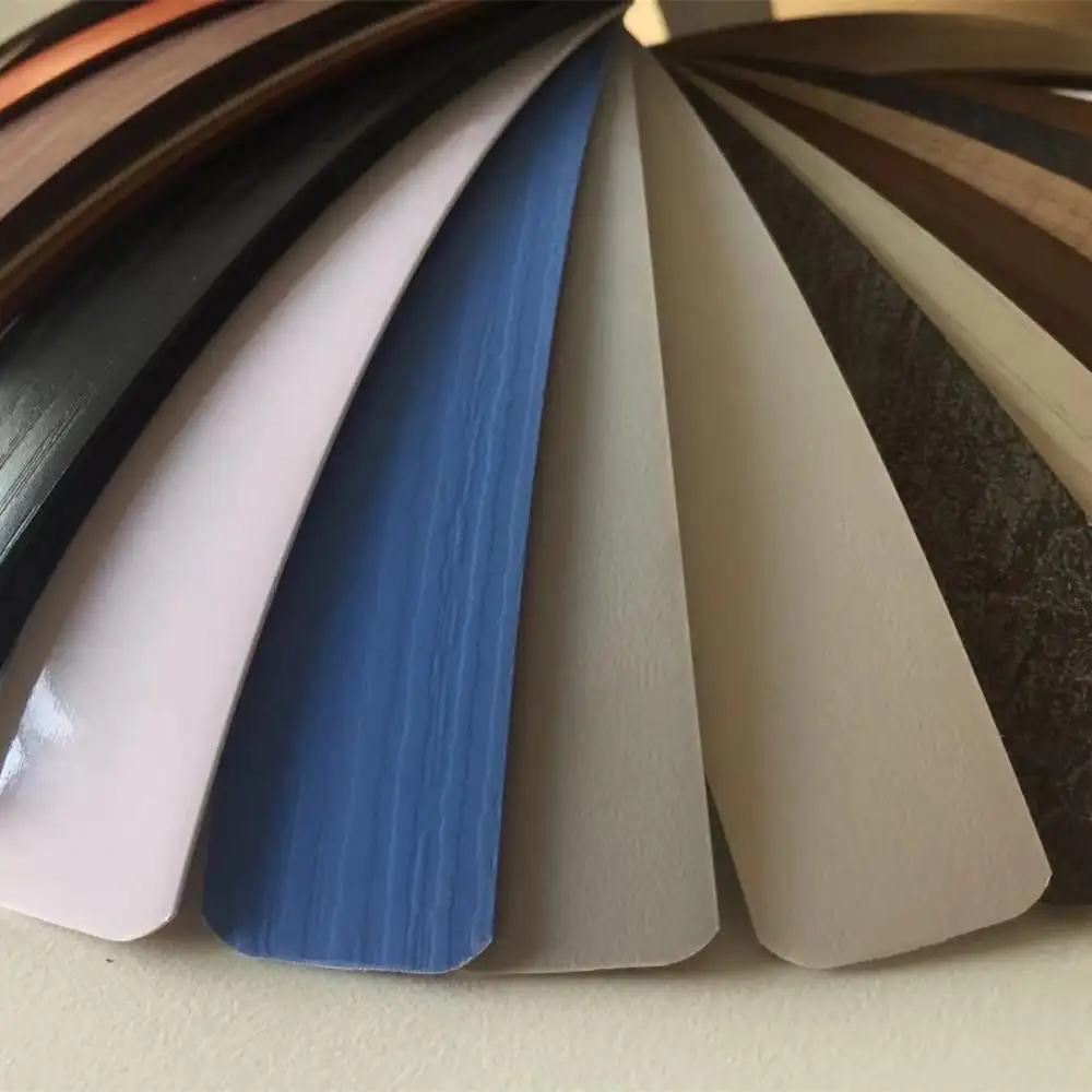 Kenar bandı için sunta özelleştirilmiş renk PVC laminat kenar bantlama