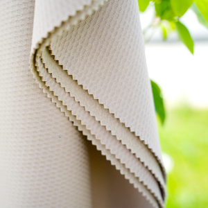 320G <span class=keywords><strong>Jacquard</strong></span> Lưới Lông Cừu Vải Với Tổ Ong Bốn Phân Khúc Đan 100% <span class=keywords><strong>Polyester</strong></span> Vải Cho Áo Dạo Phố - Product Image 2