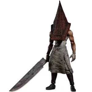 Figurine d'action en PVC SP Silent Hill 2 <span class=keywords><strong>Figma</strong></span> avec tête triangulaire, infirmière sans visage à visage de pyramide rouge, emballage en boîte colorée - Product Image 4