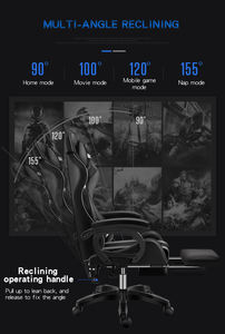 Chaise de <span class=keywords><strong>Gaming</strong></span> en cuir Pu à gravité zéro, haute qualité, bon marché, chaise avec lumières et haut-parleurs légers, pour ordinateur de bureau et <span class=keywords><strong>Gaming</strong></span> - Product Image 5