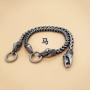 ยูนิคสร้อยข้อมือสัตว์ประจำราศีเหล็กไทเทเนียมเครื่องประดับของขวัญสำหรับทั้งชายและหญิง - Product Image 2