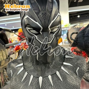 Buste de Panthère Noire <span class=keywords><strong>Avengers</strong></span> de haute qualité en résine GK, écologique, sculpté à la main, cadeau, ornement de collection pour bar - Product Image 4