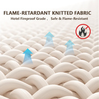 Matelas d'hôtel respirant à ressorts ensachés et mousse à mémoire de forme, ignifuge, pour un sommeil amélioré par le massage, compressé et roulé en boîte pour chambre à coucher