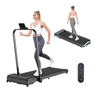 Mini tapis de course électrique rose pliable pour la maison, moteur en acier 0,5 CV, portable, pour la marche et la course sur bureau
