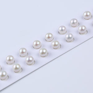 Wholesale DIY Jewelry Set Natural 8-8.5mm Freshwater White Pearls <b>Loose</b> <b>Beads</b> with Strong Light Perfect Particles for Matching - Product Image 3