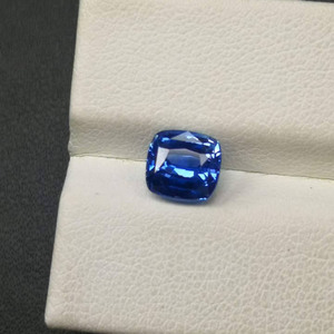 Zafiro azul aciano natural sin calentar de corte cojín de 2.02 quilates, certificado por AIGS, piedra preciosa suelta de 7.38*6.4mm para joyería fina personalizada - Product Image 6