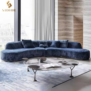 Sofá Modular Nórdico Moderno Minimalista Italiano Contemporáneo Blanco para Hotel, Tapizado en Terciopelo, Lino, 2, 3 y 4 Plazas, Bouclé, Rota - Product Image 1