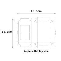 Boîte d'emballage rectangulaire de Noël pour cupcakes, pâtisseries, gâteaux, desserts/mousses, ou tartes aux œufs, avec fenêtre transparente – Excellente qualité