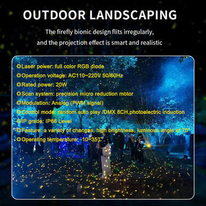 2w 3w आउटडोर ip66 स्तर dmx पूर्ण रंग फिरेली आरजीबी स्टाररी स्काई स्टार वाटरप्रूफ गार्डन पार्क लेजर स्टार लाइट शो - Product Image 2