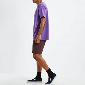 เสื้อยืดแขนสั้นคอกลมทรงหลวมสำหรับผู้ชายเสื้อยืดสีม่วงพิมพ์<span class=keywords><strong>ลาย</strong></span>มีสไตล์สำหรับผู้ชายรอย<span class=keywords><strong>สัก</strong></span>ขายส่งและ OEM - Product Image 6