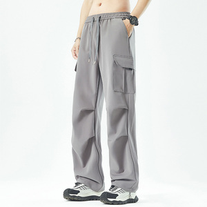 <span class=keywords><strong>Pantaloni</strong></span> <span class=keywords><strong>Cargo</strong></span> estivi taglie forti impermeabili Casual da trekking moda vita alta chiusura elastica traspirante taglia XL colore piatto - Product Image 3