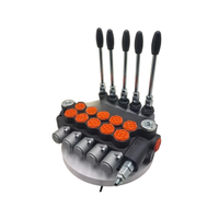 Válvula de Control Direccional Hidráulica Monobloque Manual de Cuatro Vías P40 de 3 Bobinas, 40L/min, 31.5MPa, 24V DC para Maquinaria Agrícola