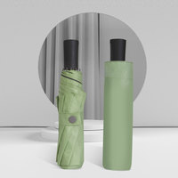 Parapluie pliant professionnel anti-soleil et anti-pluie, direct usine, 8 baleines, cadre renforcé, revêtement intérieur semi-anti-UV, imperméable et coupe-vent