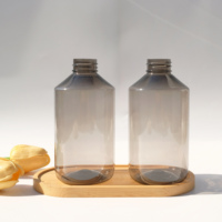 Bouteille pulvérisateur d'alcool en plastique vide à épaule inclinée, couleur personnalisée, 300 ml 500 ml, avec pulvérisateur à gâchette de 28 mm