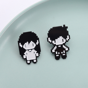 Pin Enamel Figur Pixel Game RPG Anime Cosplay Omori Hero Sunny Bros Logam Lencana Kerah Perhiasan Lucu Hadiah untuk Penggemar Teman - Product Image 1