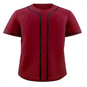 Camiseta de Béisbol Unisex con Bloques de Color, Manga Corta, Cierre de Botones, Transpirable, de Secado Rápido, Tallas Grandes, Ropa Deportiva de Poliéster para Adultos - Product Image 6