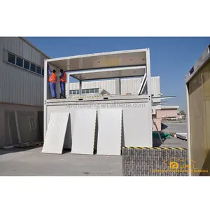 Personalizado UPS 40 ft contenedor 2 puerta 20 ft desmontable contenedor doble casas