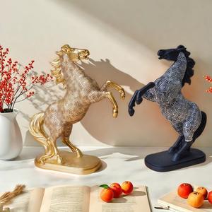 Adorno de la suerte con diseño de caballo europeo transfronterizo, regalo para bodas y festividades, decoración para oficina, sala de estar y entrada, venta al por mayor - Product Image 3