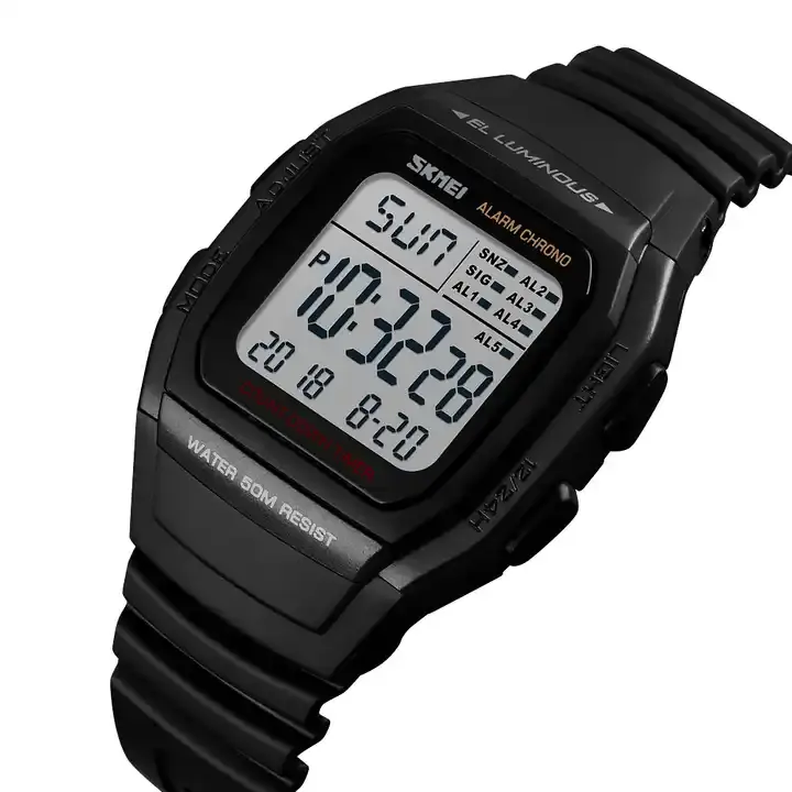Skmei 1278 Dual Time Horloge Sport Countdown Timer Waterdichte Horloges