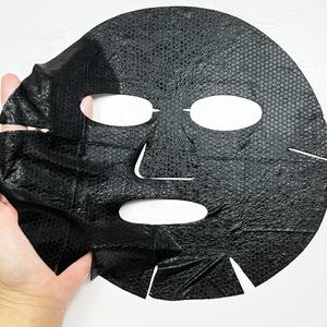 Masker Wajah <span class=keywords><strong>Graphene</strong></span> hitam kosmetik kecantikan warna hitam masker wajah serat lembar Oem pembersih pori-pori kain hitam <span class=keywords><strong>Graphene</strong></span> Masker - Product Image 6