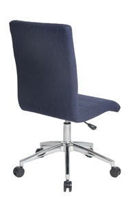 Silla de Oficina Moderna de Tela Azul, Giratoria, Ejecutiva, Sin Brazos, Opción de Venta al Por Mayor Disponible - Product Image 3
