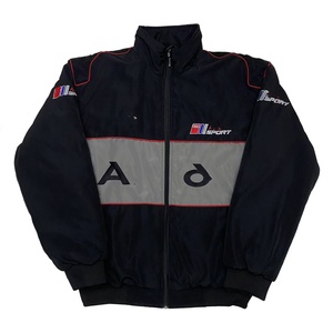 Giacca Plus-size Personalizzabile Stile Retrò Pufferfish F1 Racing Car, Morbida e Casual 4XL, Bomber Trapuntato Traspirante - Product Image 1