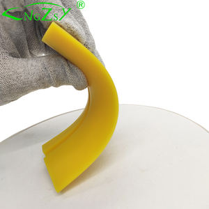 Película de vinilo para envolver el coche Turbo Squeegee amarillo negro tubo goma Squeegee hoja agua calcomanía limpiaparabrisas raspador ventana tintado herramienta B49 - Product Image 5