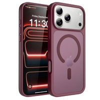 Coque de téléphone magnétique mate antichoc compatible iPhone 18 Pro Max et iPhone 17 Pro Max, protection transfrontalière anti-chute
