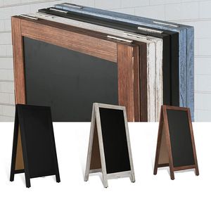 Bois A cadre tableau noir bureau affichage signe portable café bar <span class=keywords><strong>pub</strong></span> promotion menu signe conseil - Product Image 2