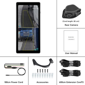 Podofo 10.36'' Écran IPS 1080P Caméra <span class=keywords><strong>de</strong></span> rétroviseur*2 Étanche IP67 Vision nocturne BSD DVR Aide au <span class=keywords><strong>recul</strong></span> pour Camion Bus ODM - Product Image 6