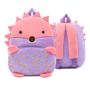 3D cartoon printing animal backpack plush children's back Plush children school bags for boys girls toddler kids backpack