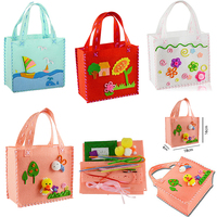 Lot de 6 pièces de sac à main en feutre Non tissé, Kits de bricolage pour enfants et femmes